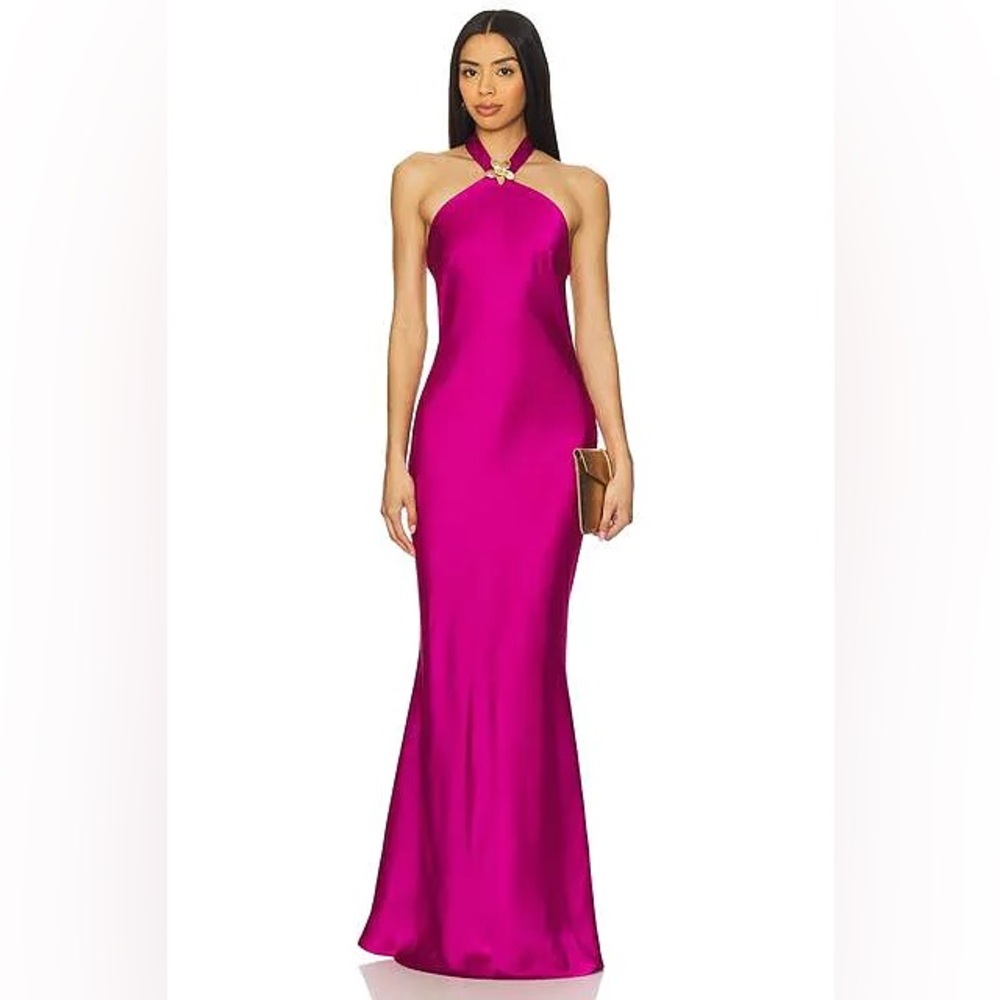 Chara Maxi Dress in Magenta